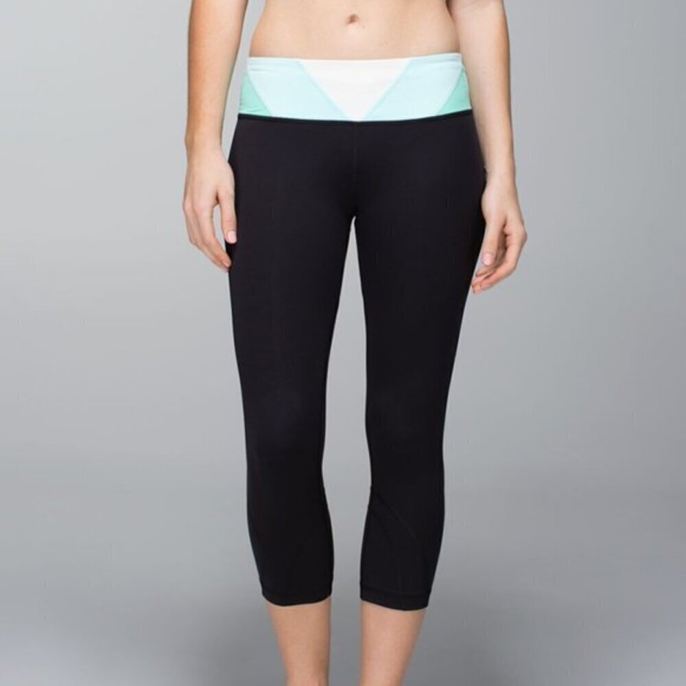 Lululemon Run Cropped Leggings Black Size 2